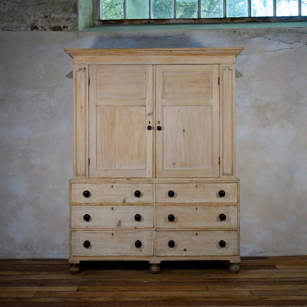 A 19th Century Bleached Housekeepers Cupboard
