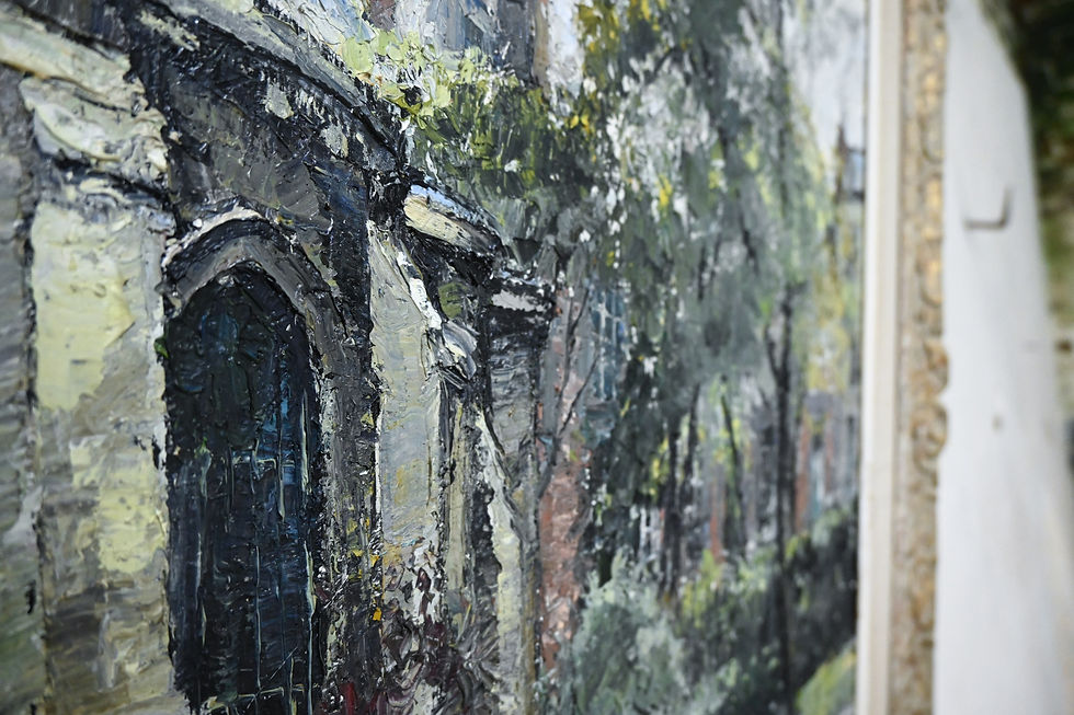 Thumbnail: An Original Large Scale Oil On Canvas Painting By Constantin Kluge
