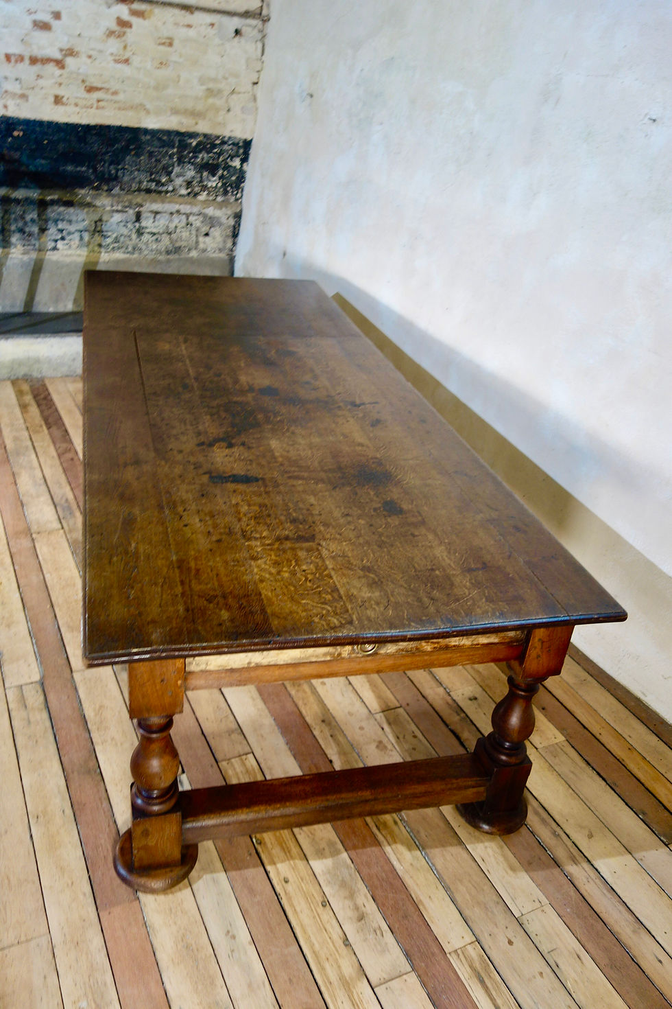 Thumbnail: A Large Historically Important 19th Century Oak Refectory Dining Table - Museum
