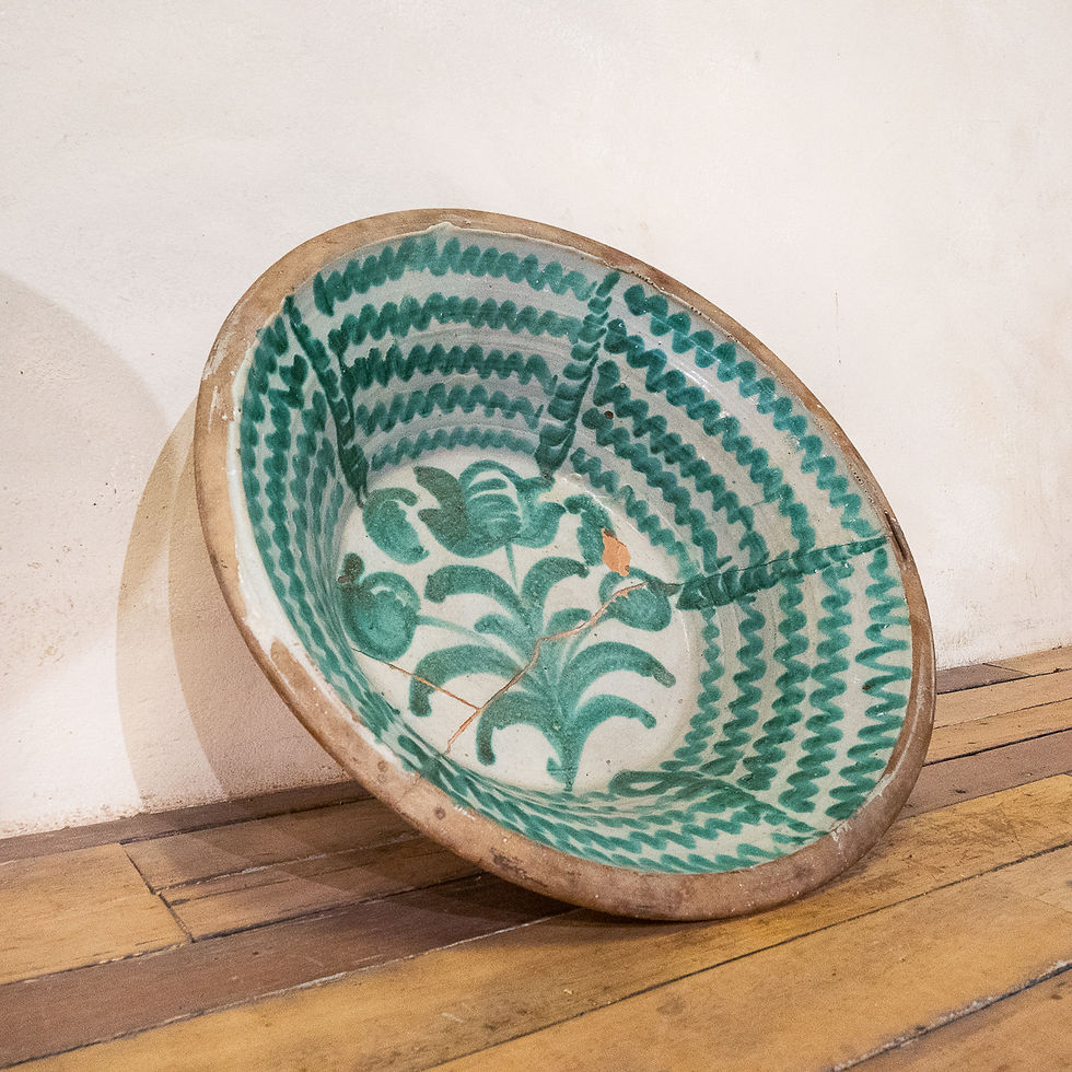Thumbnail: A large late 18th Century Spanish Granada Fajalauza "Lebrillo" Dairy Bowl