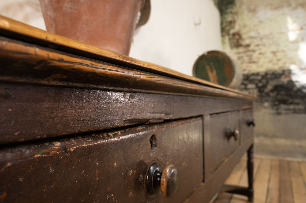 Thumbnail: A Fabulous 18th Century West Country Original Painted Potboard Dresser base