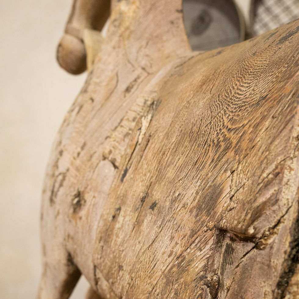 Thumbnail: A Large 19th Century Carved Swedish Horse - Original Paint