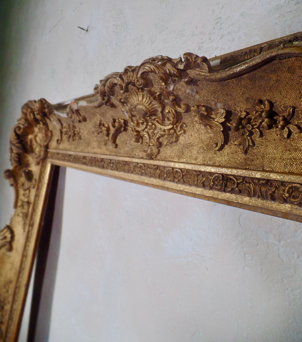 Thumbnail: 18th Century Antique Large French Rocco Swept Picture Frame