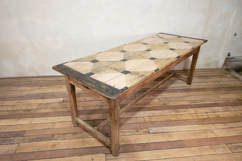 Thumbnail: A 19th Century French Fruitwood Painted Refectory Farmhouse Table