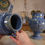 Thumbnail: A Pair of Mid-17th Century Italian Maiolica Berettino Wet Drug Jars