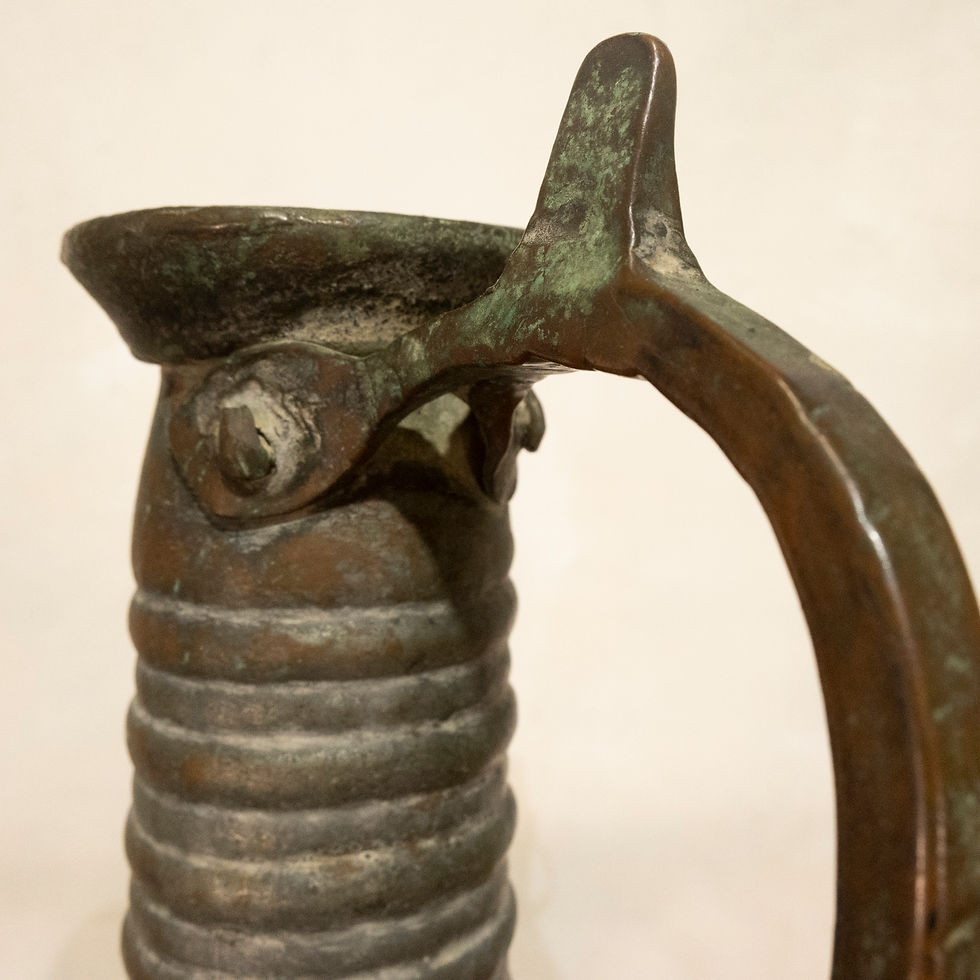 Thumbnail: A Large 19th Century Middle Eastern Copper Ewer Jug