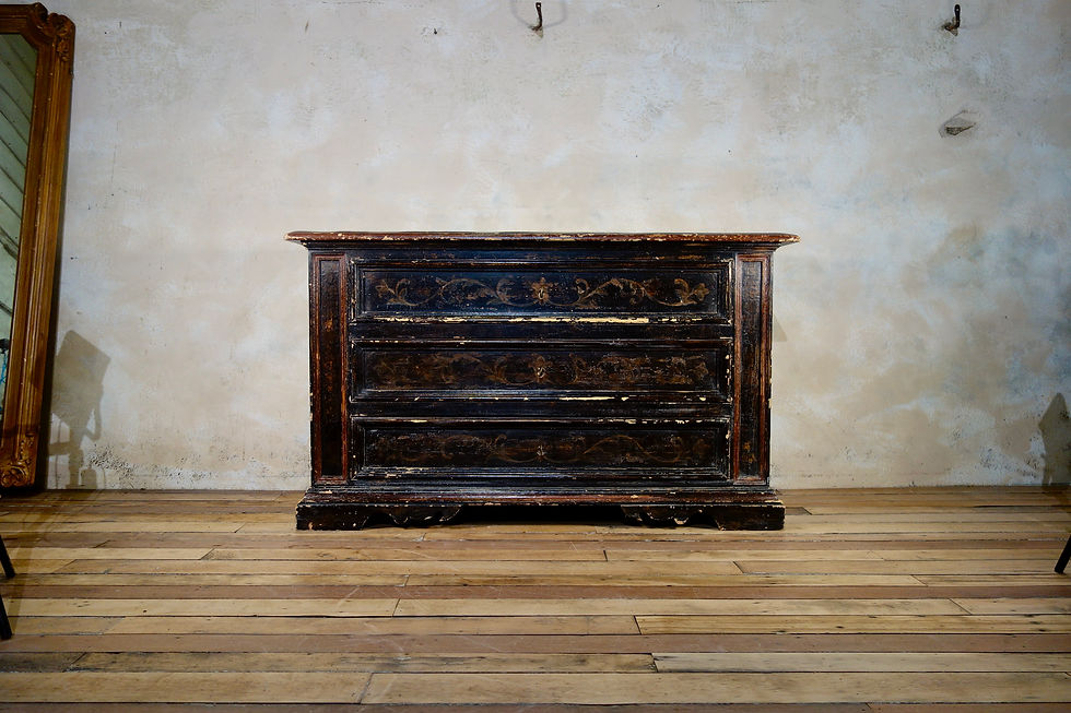 Thumbnail: A Large Scale 20th Century Italian Painted Commode
