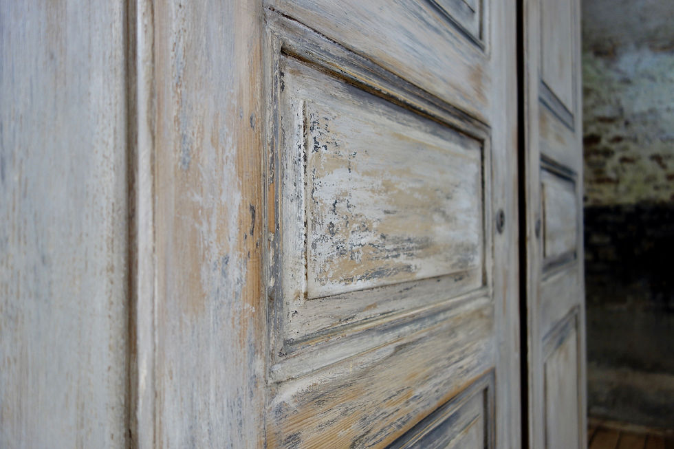 Thumbnail: A Large French 19th Century Painted Armoire