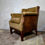 Thumbnail: Leather & Velvet Dutch Wingback Chair