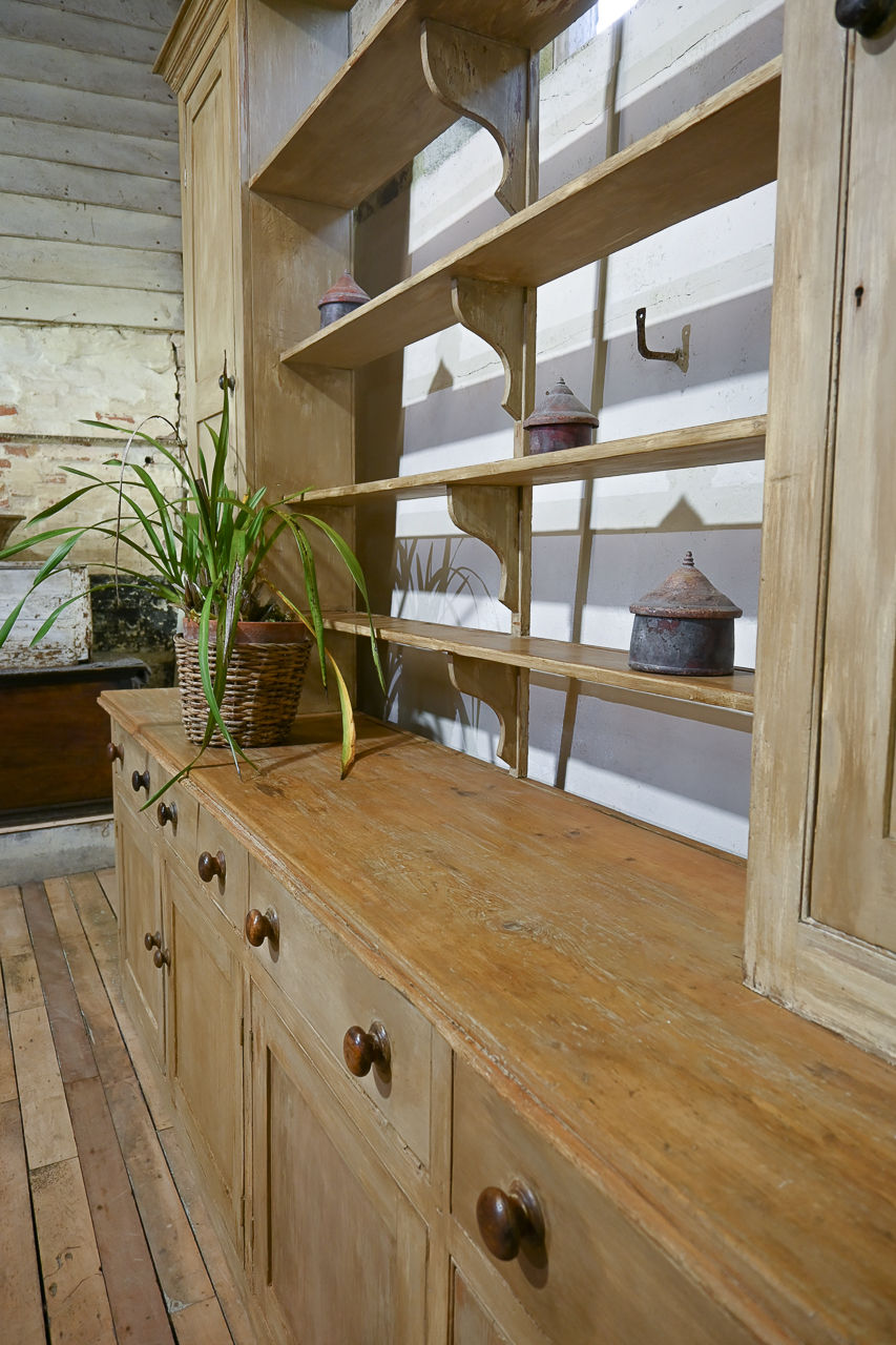 Thumbnail: A Remarkable Tall - Large Scale 19th Century Country House Painted Dresser