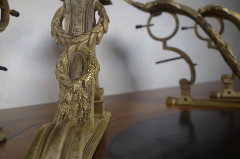 Thumbnail: Four 19th Century French Ormolu Curtain Brackets