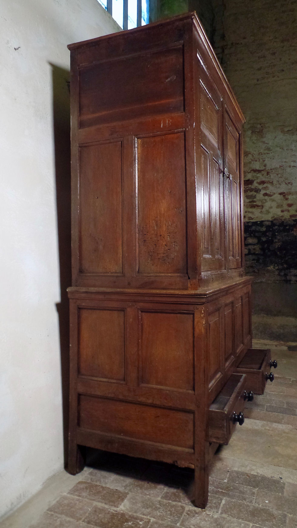 Thumbnail: 18th century Oak Press Cupboard