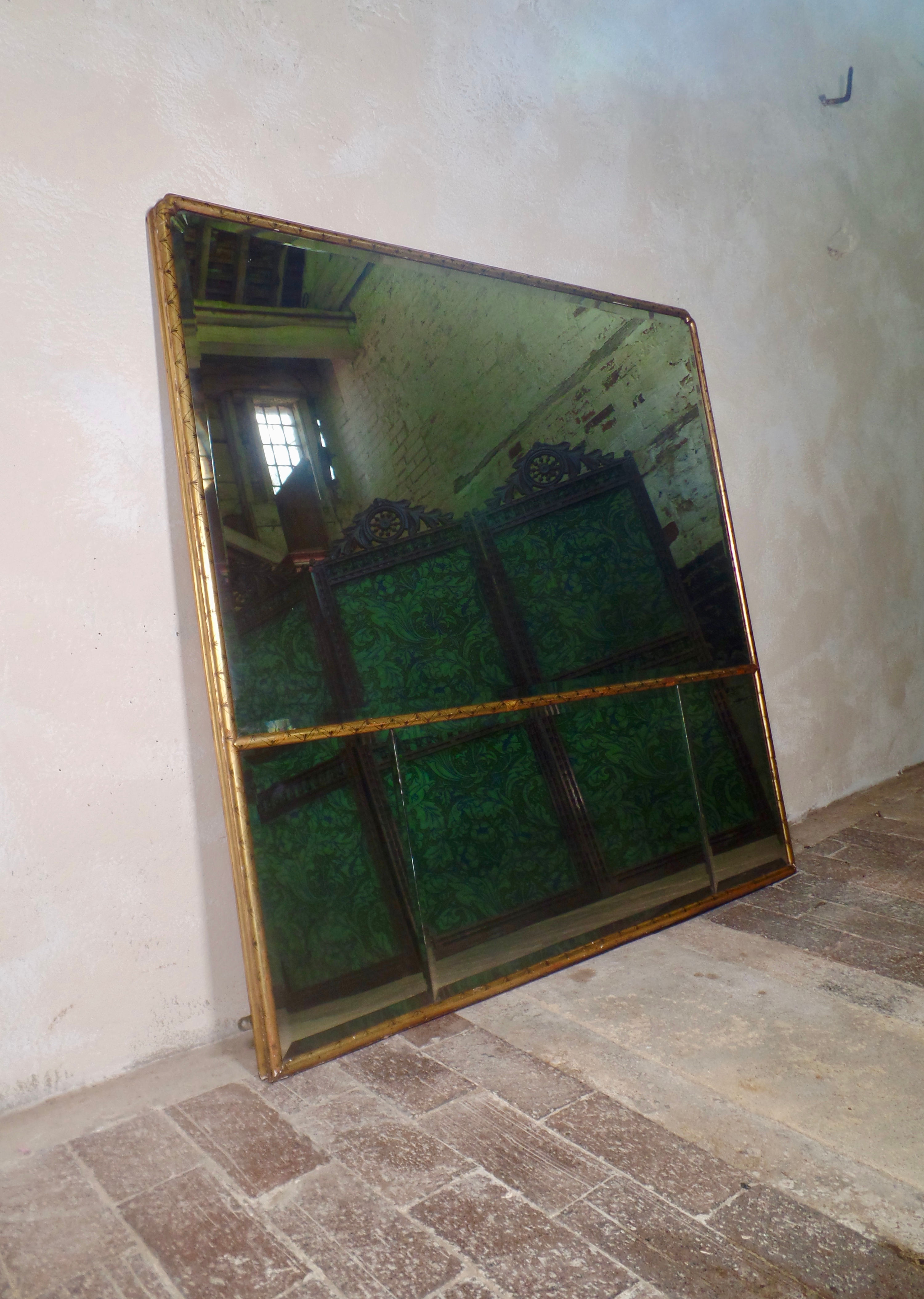 18th Century Style Giltwood Overmantel Mirror