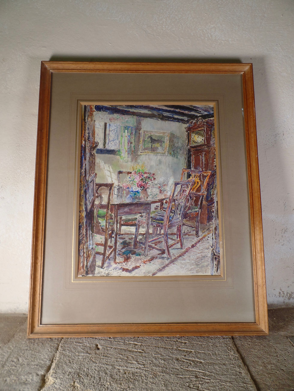 Claude Bendal 'Chippendale corner' signed watercolour