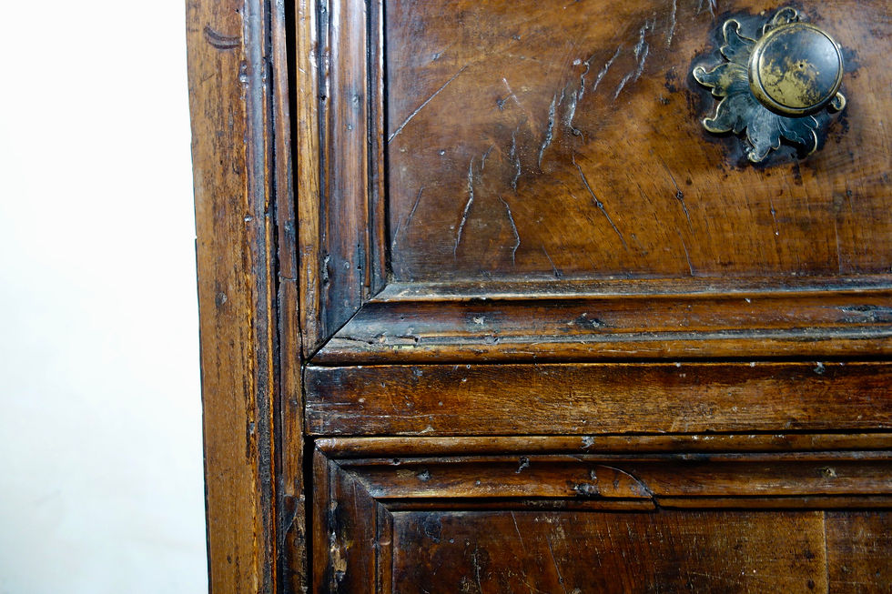 Thumbnail: An Extremely Large 17th Century Walnut North Italian Commode - Chest of Drawers