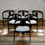 Thumbnail: A Set Of Six Italian Tub Chairs In The Manner Of Afra & Tobia Scarpa