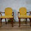 Thumbnail: A Pair Of Yellow Upholstered George I Style Shepherd Crook Armchairs