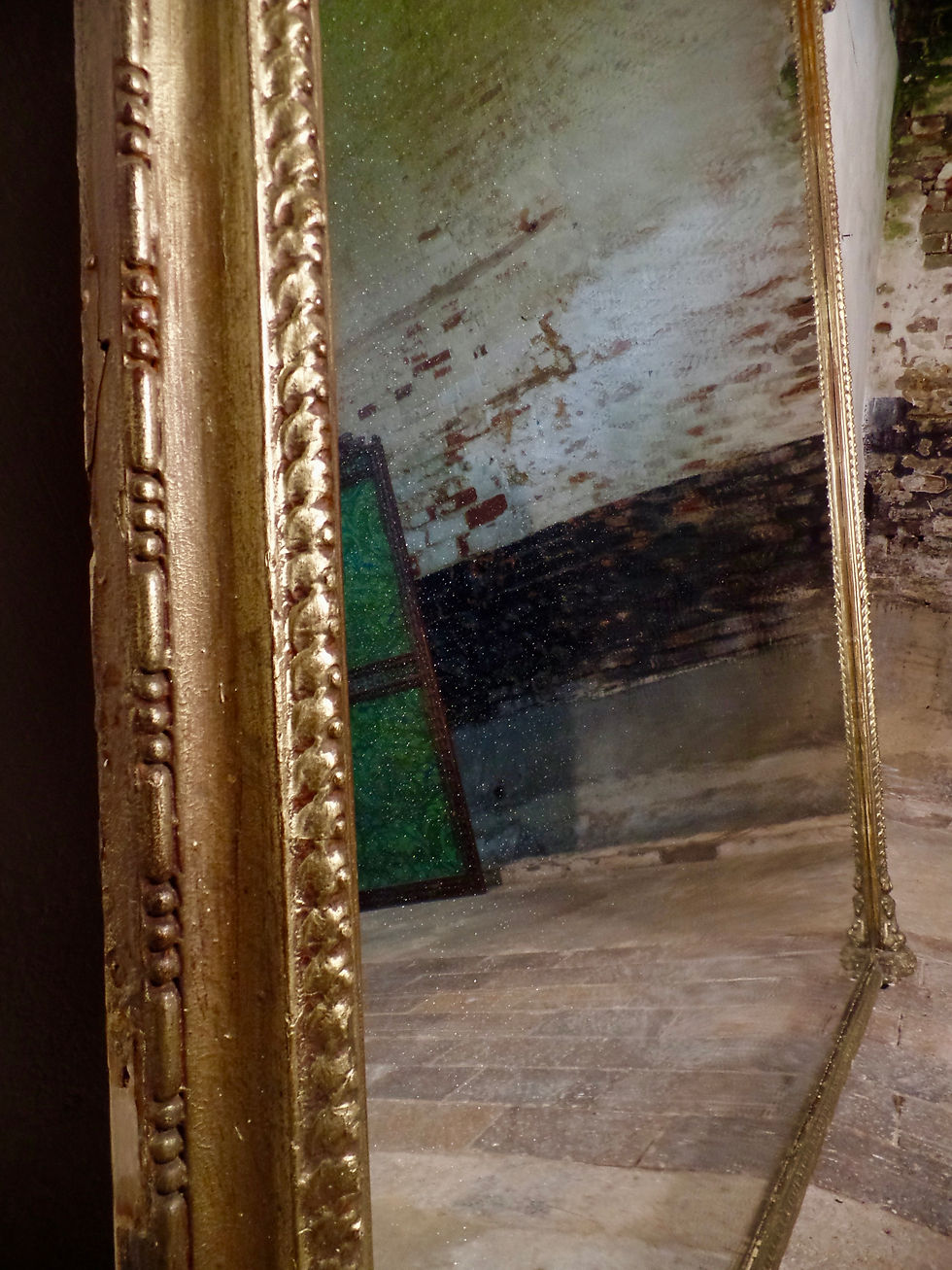 Thumbnail: Antique c.1840 Large Overmantel Mirror