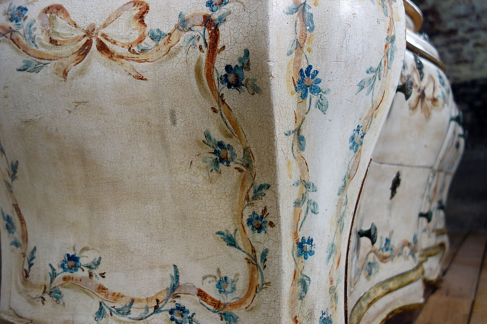 Thumbnail: 19th Century Italian Venetian Painted Bombe Sideboard - Commode