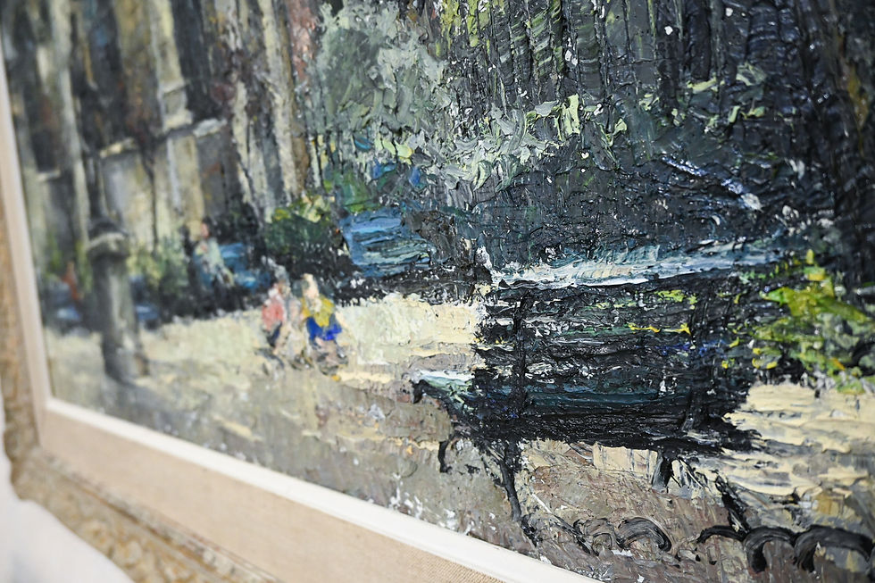 Thumbnail: An Original Large Scale Oil On Canvas Painting By Constantin Kluge