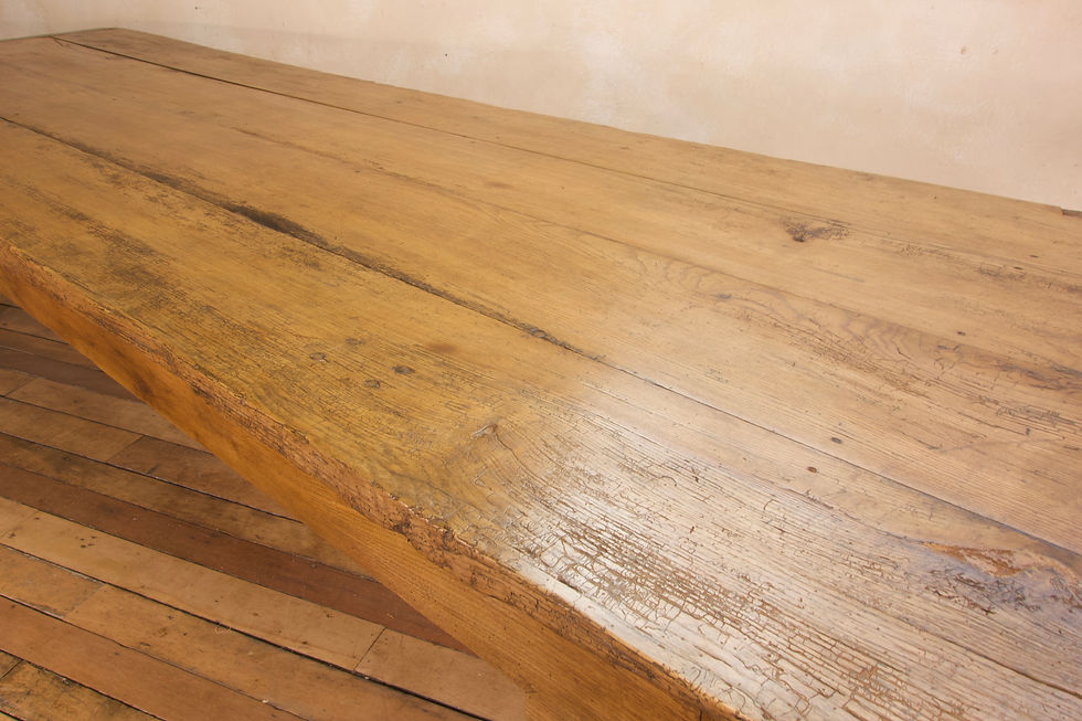 Thumbnail: An Exceptionally Large 18th Century Elm Farmhouse Table
