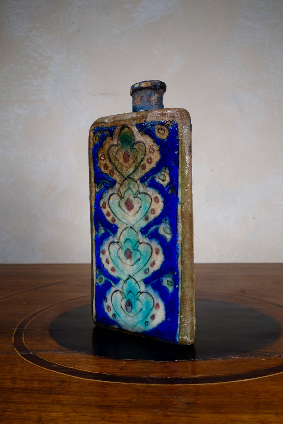 A Large 19th Century Triangular Persian Vase