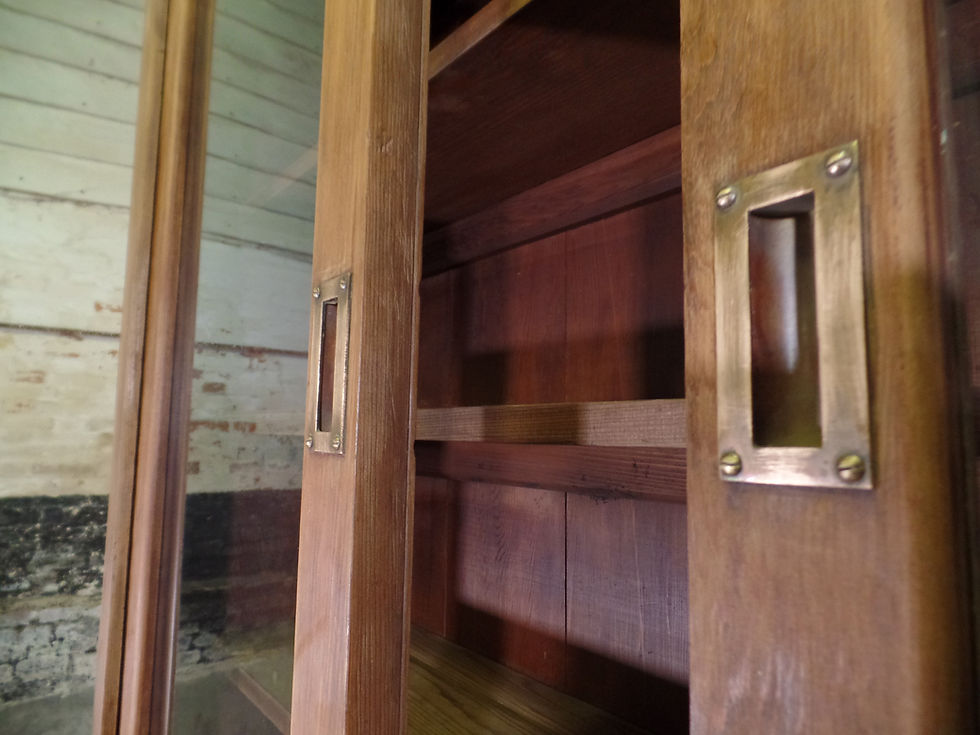 Thumbnail: Antique Haberdashery Cabinet Glazed Sliding Doors