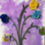 Creative Blooms: Fabric Flowers & Painted Stems