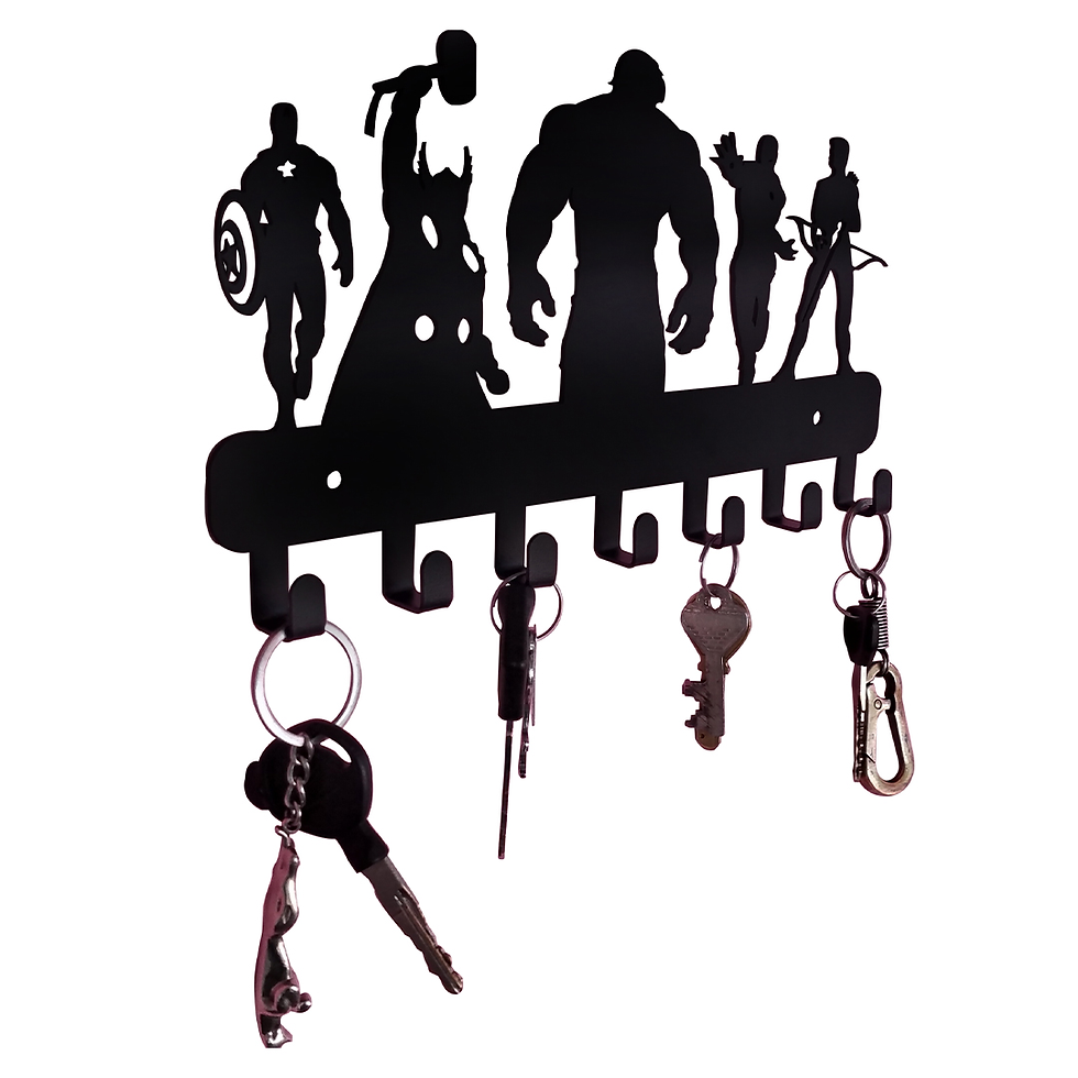 Thumbnail: Avengers Key Holder, Metal Key Hanger, Key Holder for Home Wall, Keychain hanger