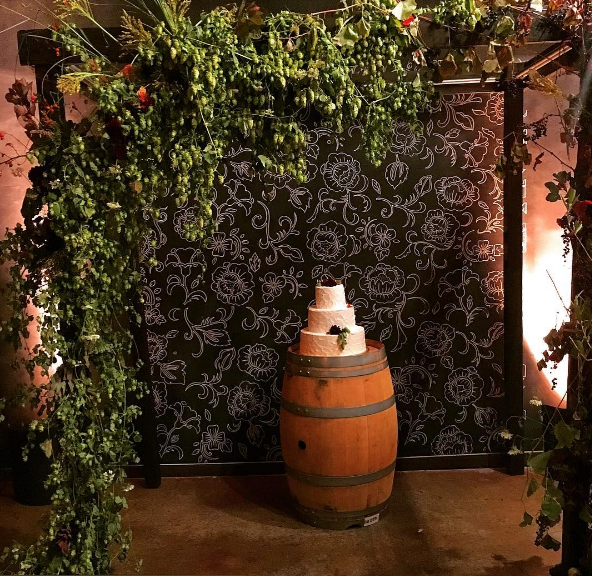 Wedding chalk wallpaper design