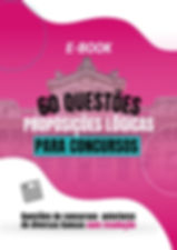 E-book 60 Questões Proposições Lógicas para Concursos