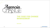 Screenshots from our PDF presentation deck, The Case for Change Management