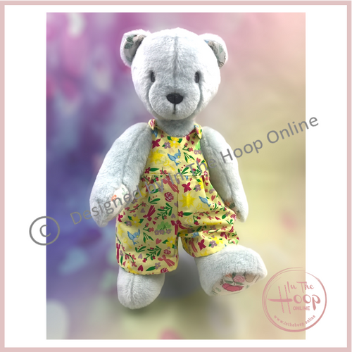 Teddy Bear Romper Suit and Knickers Sewing Pattern In The Hoop Online