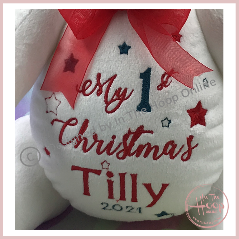 My 1st Christmas Machine Embroidery Design