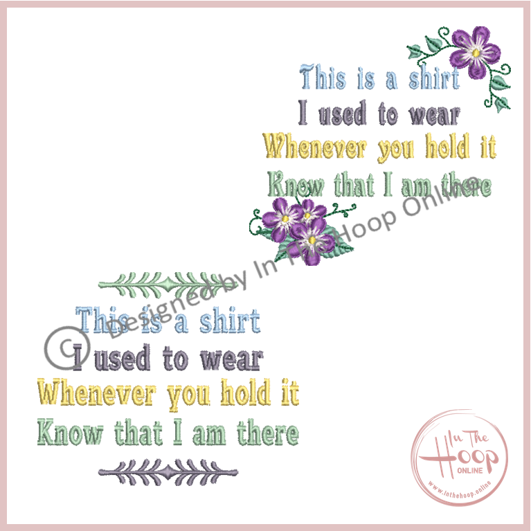 This is a shirt.... SET 26 Machine Embroidery Design