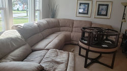 Sectional cleaned by carpet medic