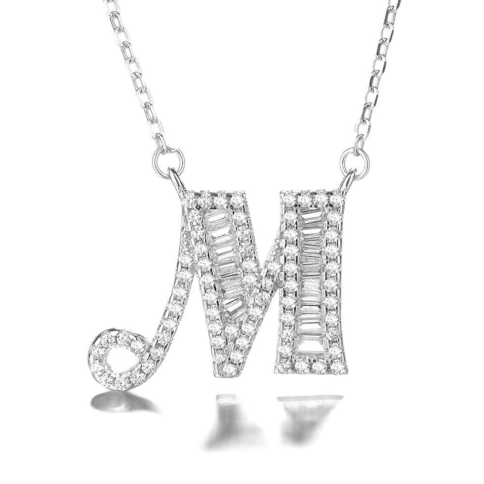 Thumbnail: 925 Silver Initial Necklaces 