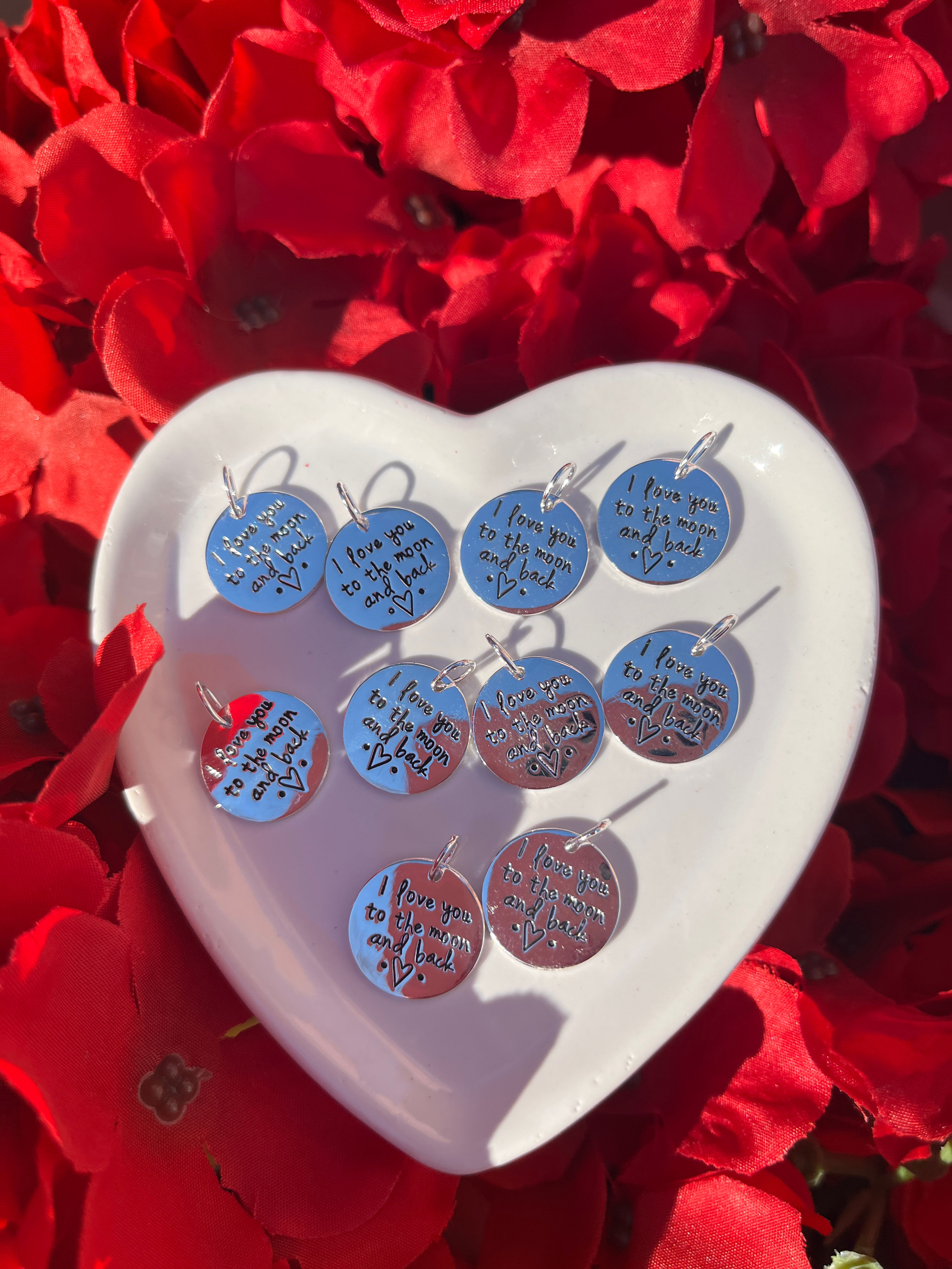 Sterling Silver I Love you to the moon and back charm