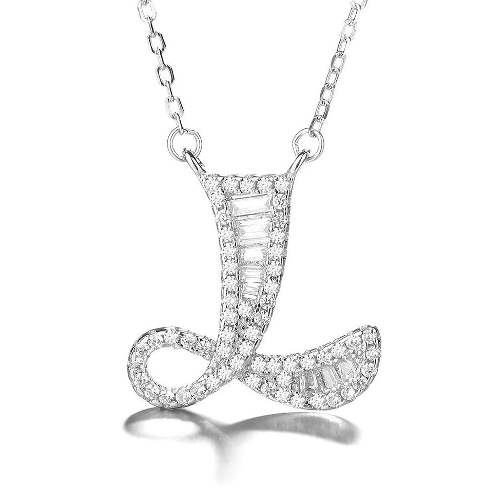 Thumbnail: 925 Silver Initial Necklaces 
