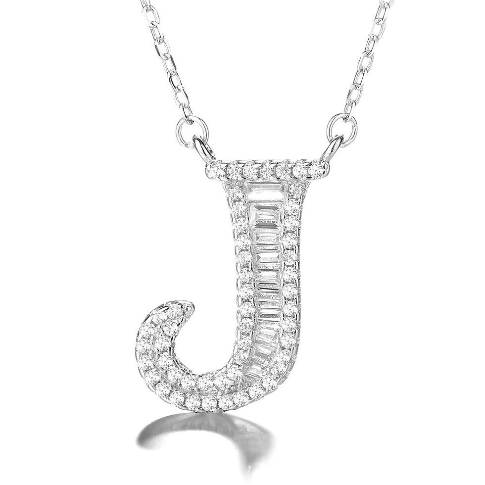 Thumbnail: 925 Silver Initial Necklaces 