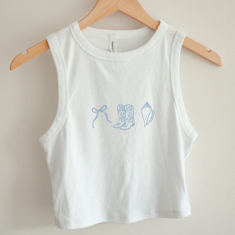 Thumbnail: Coquette Coastal Cowgirl Tank Top