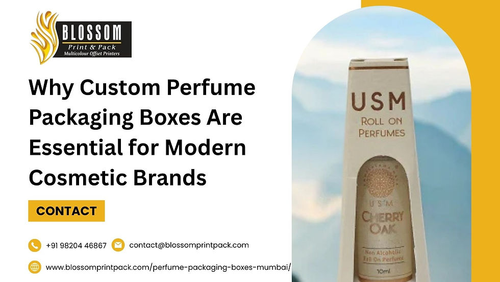 Why Custom Perfume Packaging Boxes Are Essential for Modern Cosmetic Brands