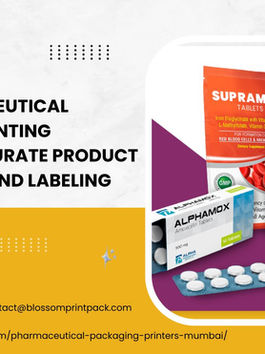 How Pharmaceutical Packaging Printing Supports Accurate Product Information and Labeling
