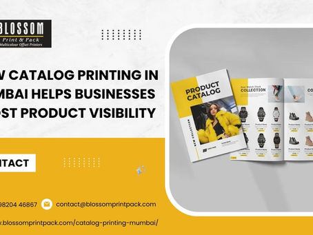How Catalog Printing in Mumbai Helps Businesses Boost Product Visibility