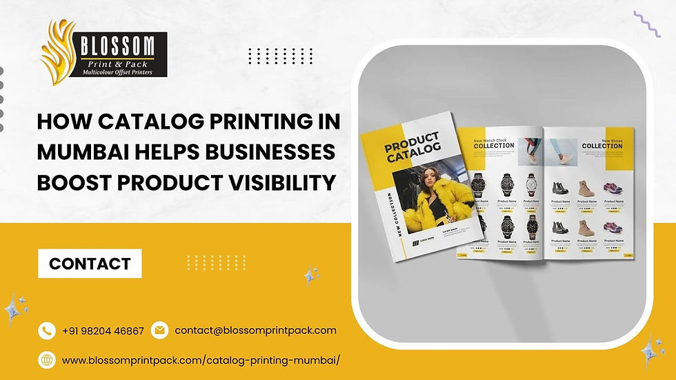 How Catalog Printing in Mumbai Helps Businesses Boost Product Visibility