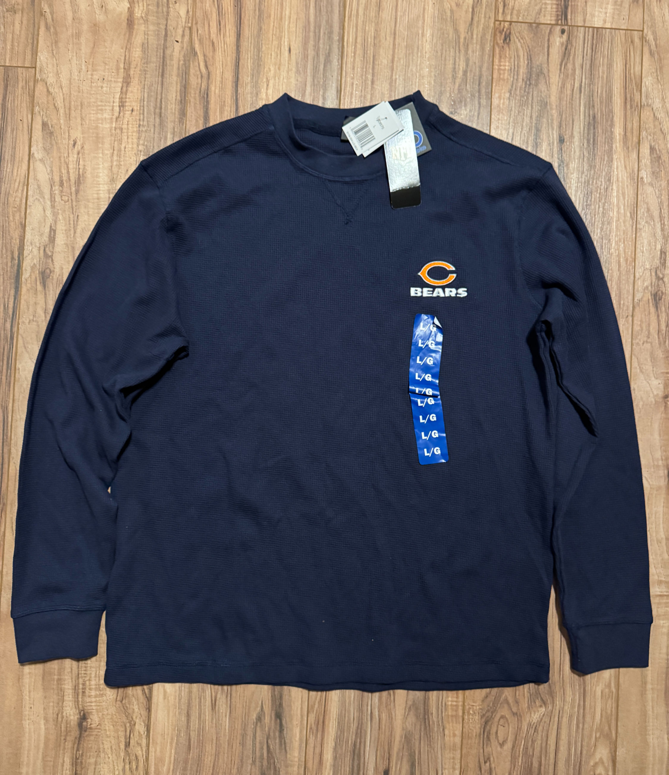 NFL Team Apparel Mens Chicago Bears Thermal Long Sleeve Shirt