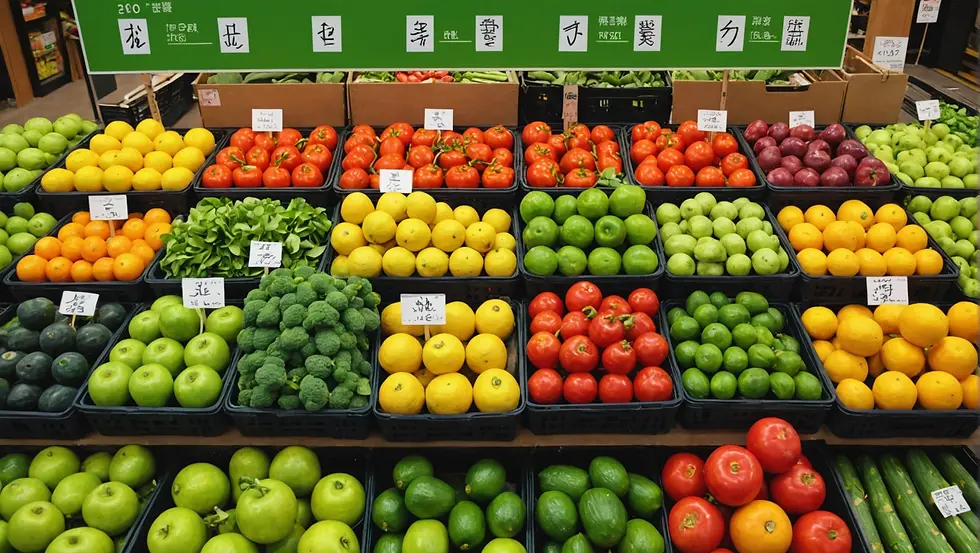 Organized grocery store shelves showcasing effective merchandise planning for increased sales