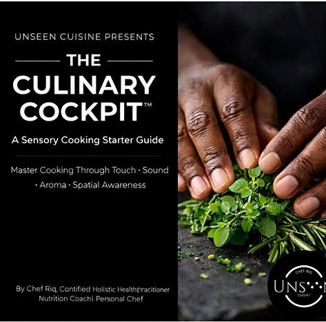 The Culinary Cockpit: A Sensory Cooking Starter Guide by Chef Riq, hands on herbs.