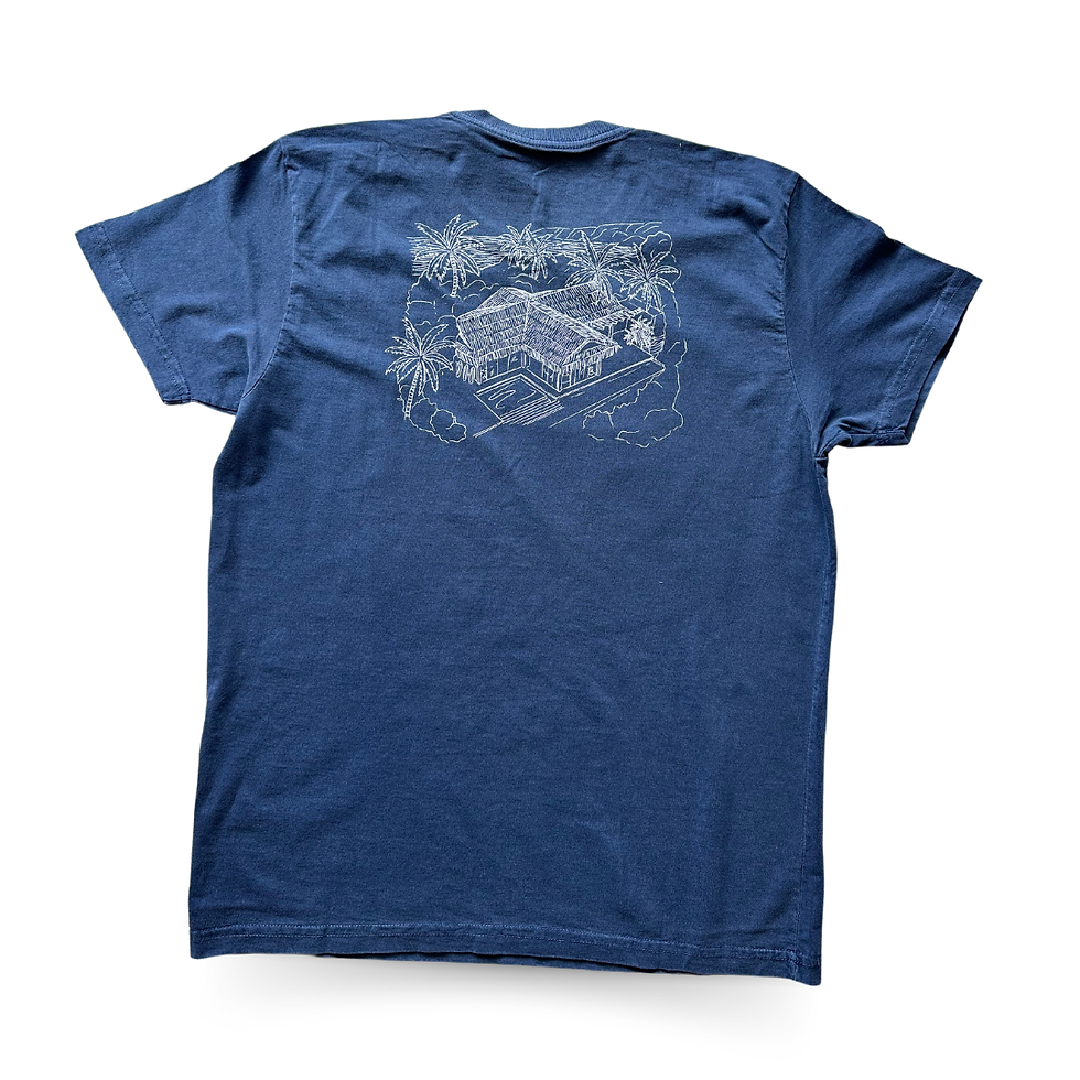 Miniatura: Camiseta Rosa Norte Azul Marinho
