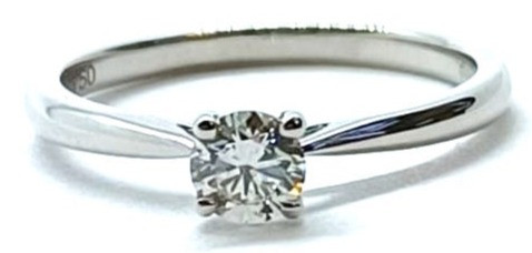 Round Solitaire Diamond Ring 0.20ct - 0.75ct, 18Kt White/Yellow Gold/ Platinum 1